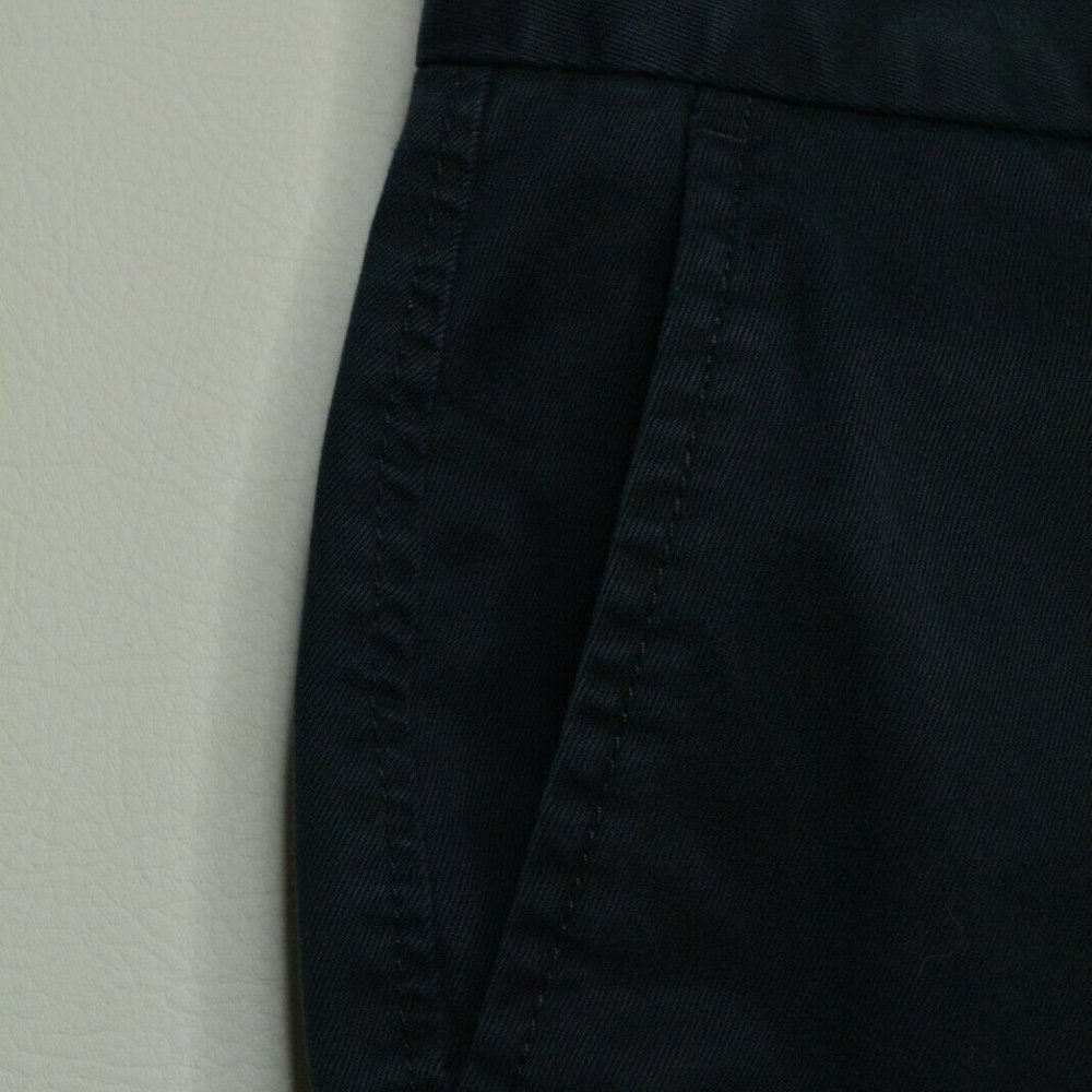 LANDS END Size 6 FIT 2 Womens NAVY Blue TROUSER Leg STRETCH Chino MID Rise Pants - Picture 6 of 6